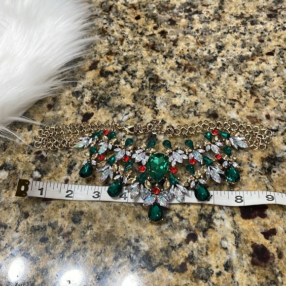 Zara Colorful Crystal Bib Necklace - Picture 12 of 15